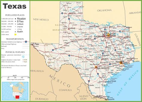 MAP of Texas